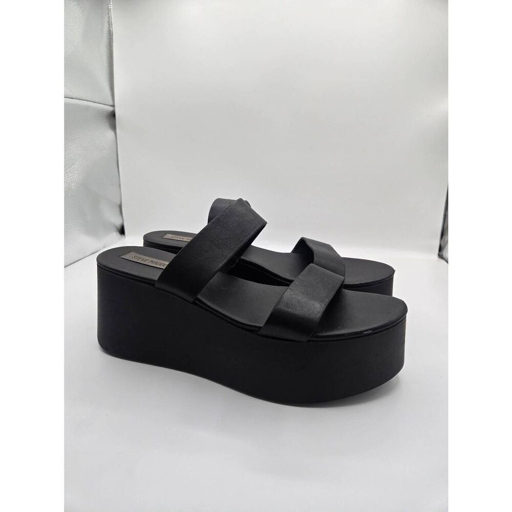 Steve Madden Romy Platform Sandals Size 11 Bratzcore Bratz Black 90s Vibe